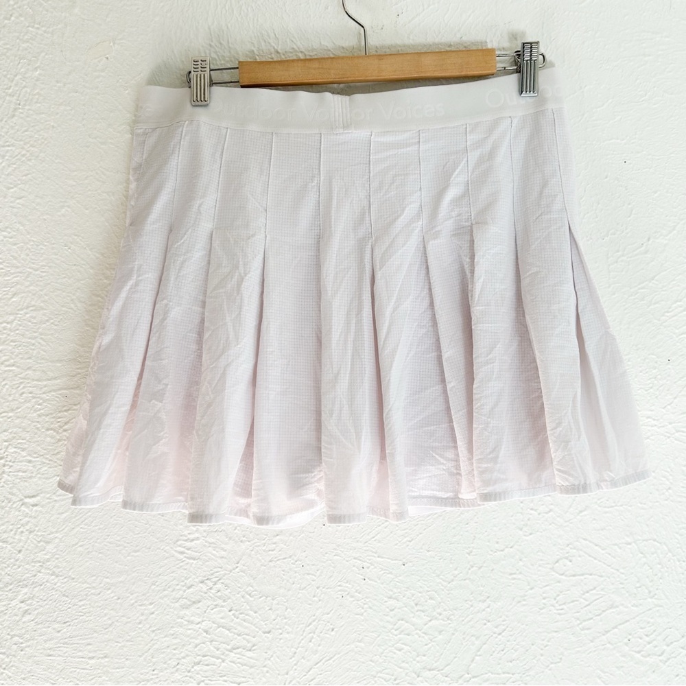 Outdoor Voices Court Exercise Pleated Skort White XL - Picture 4 of 6